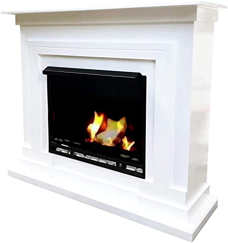 Kaminbau Mierzwa ( df-shopping ) Blanco Gel y etanol chimeneas Chimenea Modelo Berlin Deluxe Incluye grabadora de 3 litros