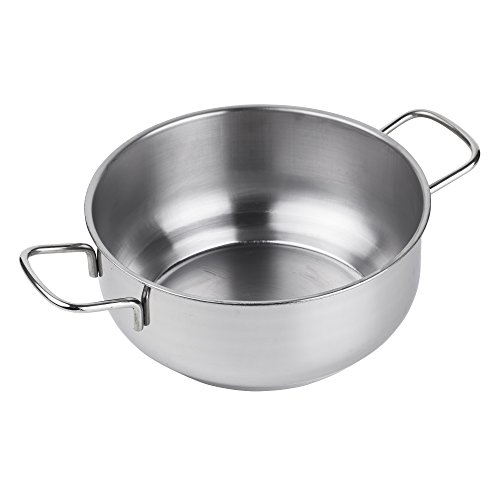 San Ignacio Cacerola Baja sin Tapa, Acero Inoxidable, Gris, 30 cm