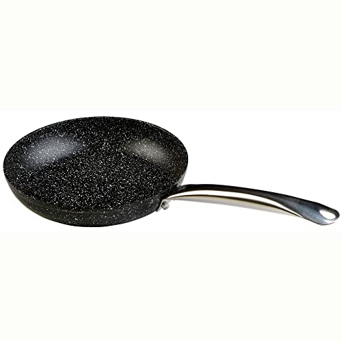 WECOOK! Granite Sartén Aluminio Forjado 16 cm, Inducción Completa, Antiadherente Ecológico Piedra sin PFOA, Mango Acero Profesional, Apta Todas las Cocinas, Vitrocerámica, Gas, Horno