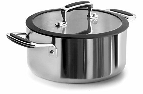 Lacor - 53024 - Cacerola Con Tapa Trimetal 24 cm Inox.
