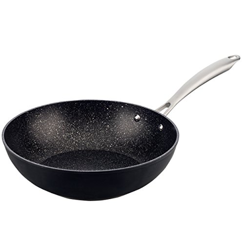 Wok 28x8.0 cm aluminio forjado apta para inducción San Ignacio Vita