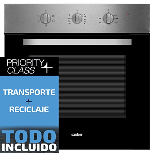 Sauber - Horno Convencional SERIE 1-4FF - A - 4 Funciones - Color Inox - ENTREGA EN DOMICILIO