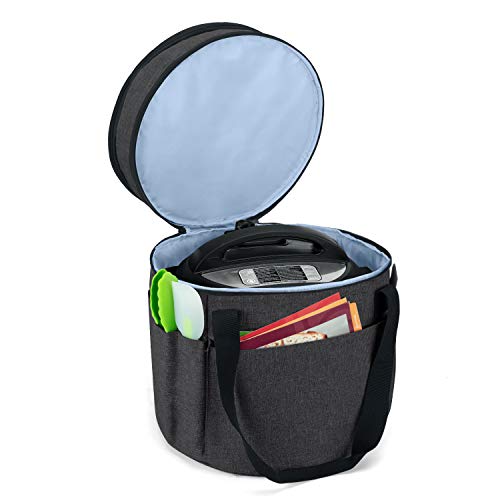 Luxja Bolsa de Transporte para Ollas GM Modelo D, Bolsa de Almacenamiento para Instant Pot IP - DUO60, Organizador de 6 litros Olla de Presión Eléctrica y Accesorios, Negro