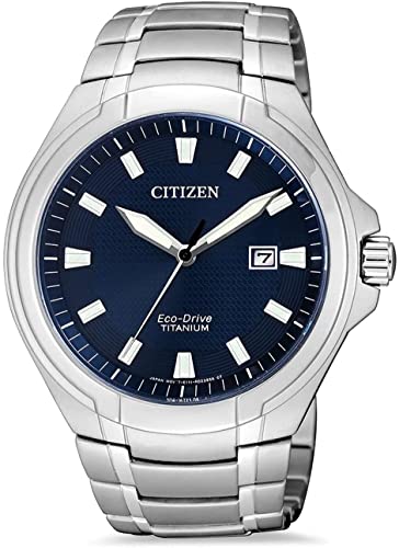 Citizen Reloj Analógico para Hombre de Cuarzo con Correa en Titanio BM7430-89L