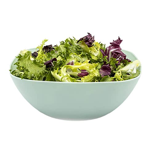 CABLEPELADO - Cuenco de plastico cuadrado para comida - bol - recipiente - plato - ensaladera - vasija - Libre BPA - lavavajillas - 1.8 Litros - color verde claro