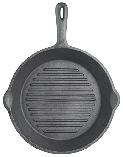 KitchenCraft Sartén para Cocinar a la Plancha de Hierro Colado, 24 cm