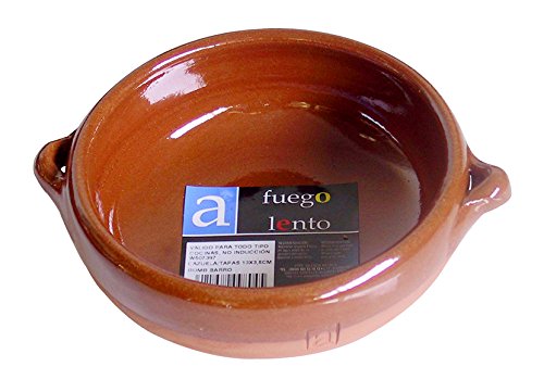 A Fuego Lento Cazuela Tapeo Abombada Horno, Barro, Miel, 13.5 cm