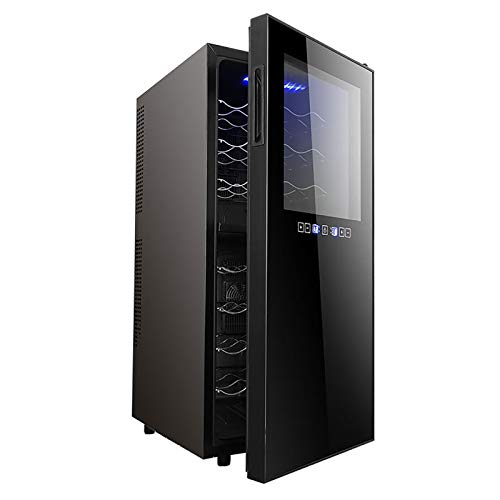 CLING Enfriador de Vino Refrigerador Sistema de compresor de 36 Botellas Vino Enfriador de champán Bodegas Independientes Descongelación automática Vidrio de Doble Capa para Bar en casa