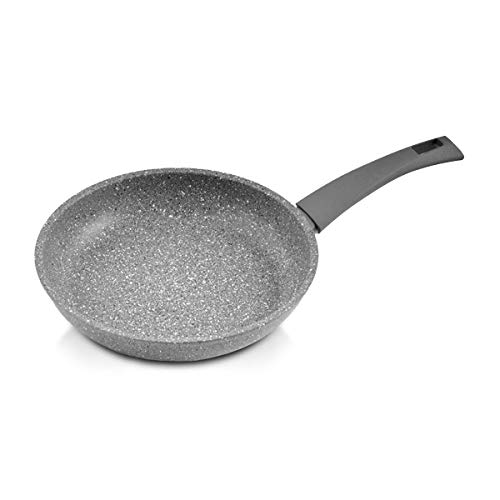 MOPITA Roca Viva - Cacerola antiadherente de 28 cm de diámetro, sartén para todo tipo de fuegos (no inducción), multicapa antiadherente, revestimiento de 5 capas antiarañazos y mango Soft Touch