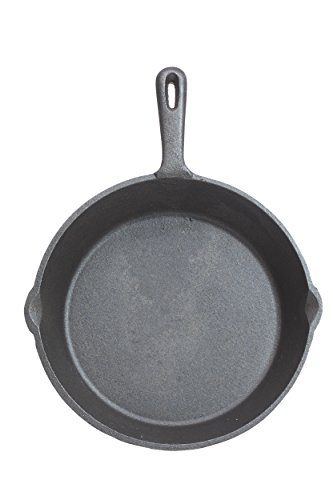 KitchenCraft Sartén de Hierro Fundido, Apta para Inducción, Redonda, Hierro Fundido, 24 cm