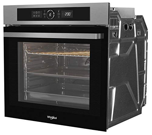 Whirlpool - Horno pirolítico integrable AKZ9 635 IX inox, 16 funciones,tecnología 6th sense, ready2cook y cook 3, guías telescópicas opcionales