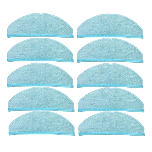 Adecuado Compatible con Cecotec Conga 8090 9090 AI Robot Aspirador Piezas de Repuesto Robot de Barrido Accesorios Trapo de Limpieza de trapeador (Color : 10pcs)