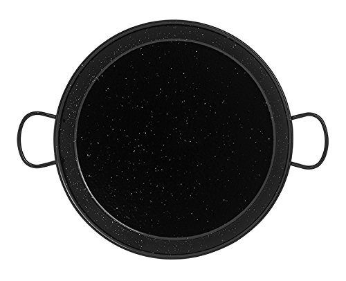 IMEX EL ZORRO El Zorro 63027-Paellera, Esmaltado, Negro, 55 cm