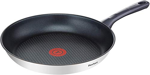 Tefal Daily Cook - Sartén baja de revestimiento resistente, duradero y seguro, Thermo-Signal, mango ergonómico antiquemaduras, apta para todo tipo de cocinas, sin PFOA, plomo ni cadmio,Sartén 30 cm