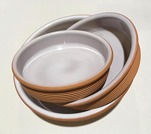 ArtCook - Lote de 3 Cazuelas de Cerámica, 20-23-28 cm, Natural