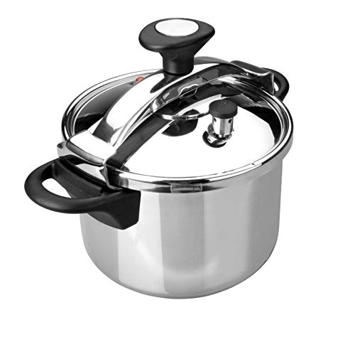 Lacor Olla A Presion Puente Classic 10 LTS 71871-Olla, 10 L, Acero Inoxidable 18/10, 24 cm