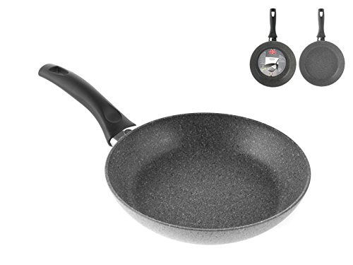 Sartén de granitio BALLARINI Cortina con revestimiento antiadherente, 20 cm, con control de temperatura, aluminio, color gris