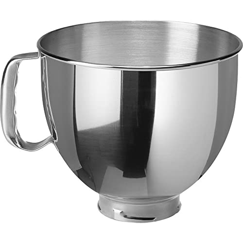 Hielscher K5THSBP 4.8L Bol DE Acero INXIDABLE 5K5THSBP, 0 W, 4.83 litros, 18/8 Stainless Steel, Plateado