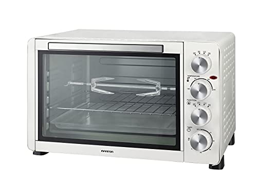 INFINITON HORNO CONVENCION SOBREMESA HSM-31B46 (45L, 2000W, Blanco, Temperatura hasta 230ºC y Tiempo hasta 60 Minutos, Horno portatil)