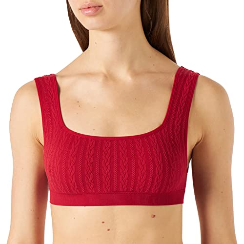 Women'secret Top Sujetador, Rojo/Coral, XL para Mujer