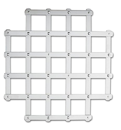 BOJ Salvamantel Extensible, Salvamantel para Olla, Acero Inoxidable, Fabricado en Guipúzcoa, 27x26cm