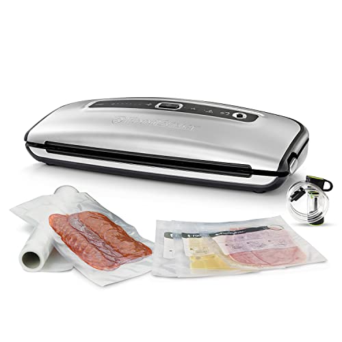 FoodSaver FFS015X-01 Envasadoras al vacío con cánula, Acabado tipo inox