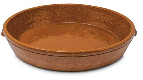 ALECOOK PA35 Cazuela de Barro Refractario Diámetro 35 cm Altura 8 cm