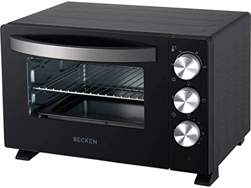 Becken Horno Eléctrico de Sobremesa, Capacidad 20L, 1380W, Temporizador 60 Min, Negro (7623958)