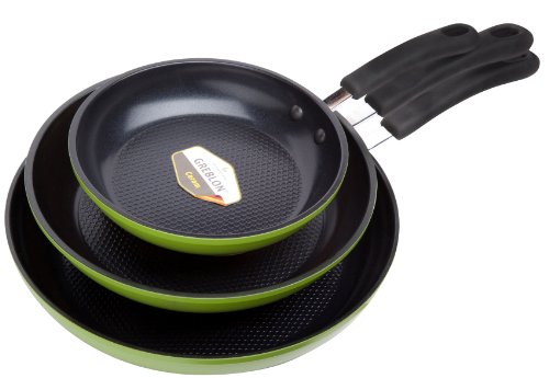 Ozeri ZP1-3P Green Earth Pan Set, 3 piezas