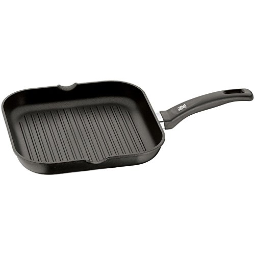 WMF Sartén Grill asador cudrado 27 cm con rayas, aluminio fundido con antiadherente, sartén parilla ideal para freír, sin PFOA