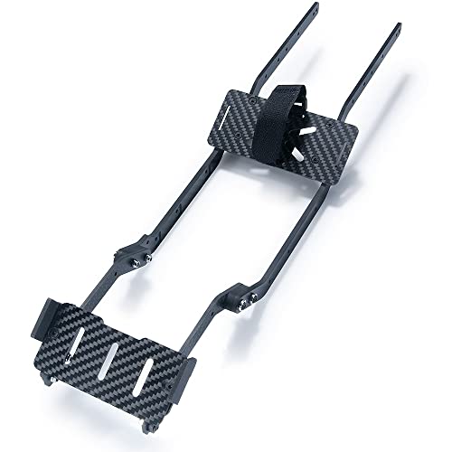 LILYY Rieles de chasis de Marco Lateral de viga de Fibra de Carbono TRX4 con Soporte de Montaje de Bandeja de batería, for Piezas de Mejora de for Traxxas TRX-4
