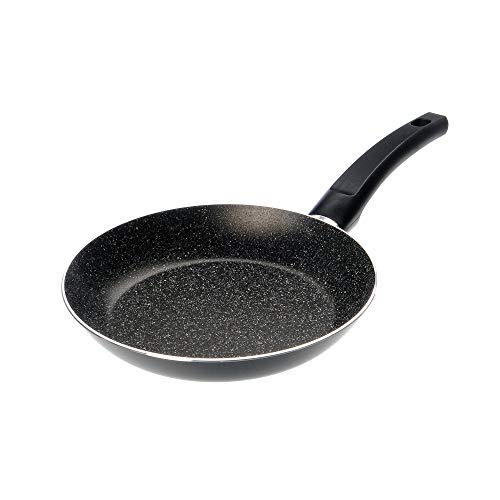 Alluflon Tradizione Italia Sartén con Superficie de Piedra, Revestimiento Antiadherente y Antirayaduras, Apta para el Lavavajillas, Diámetro 20 cm