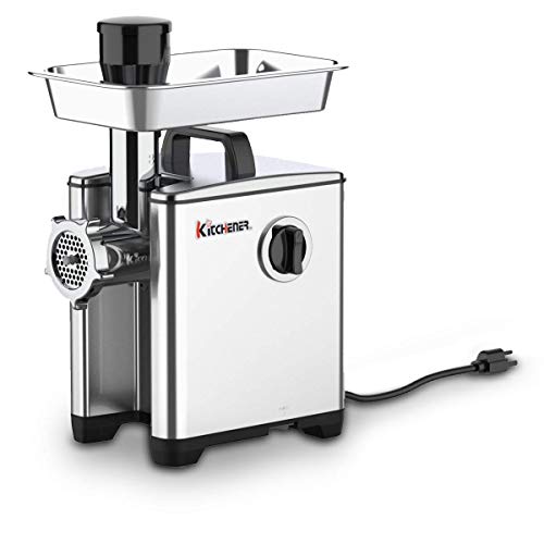 Kitchener Picadora de carne eléctrica 108kg/h Maquina picar carne 230V Picador de carne Cómodo, rápido y fácil de limpiar