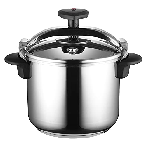 MAGEFESA ® Star Recta Olla a presión rápida de 8 litros, fácil uso, acero inoxidable 18/10, apta para todo tipo de cocinas, incluido inducción, fondo termo difusor, 3 sistemas de seguridad, express