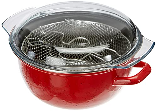 IBILI 961224T - Korinto Freidora con cestillo y Tapa de Vidrio 24 cm