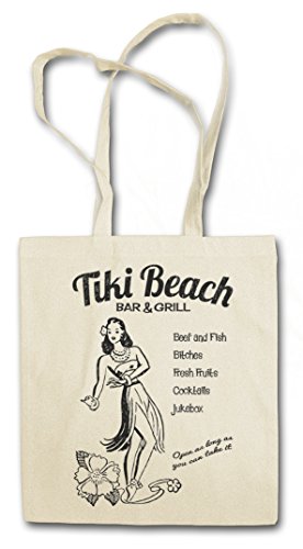 Urban Backwoods Tiki Beach Bar & Grill Bolsas de la Compra Reutilizables