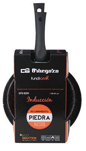 Orbegozo SFB 8200 - Set de 2 sartenes de Aluminio Forjado, Diámetro de 20 y 24 cm, Recubrimiento Piedra Antiadherente