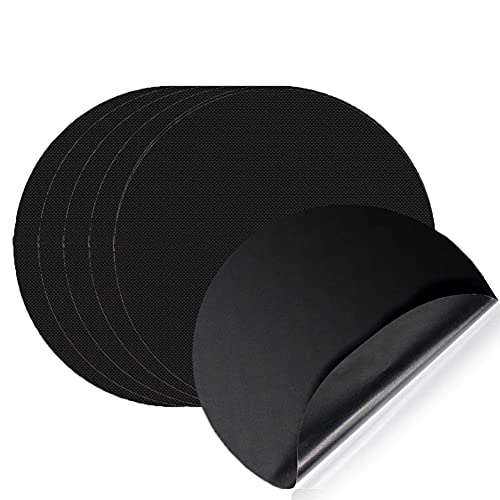 10 Pcs Alfombrilla de teflón antiadherente para sartén, Round Non-Stick Frying Pan Liner For Fry Bacon Egg Cooking Home Kitchen Tool, reutilizable, resistente al calor, 24 cm de diámetro