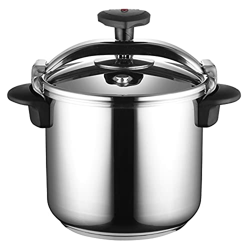MAGEFESA ® Star Recta Olla a presión rápida de 10 litros, fácil uso, acero inoxidable 18/10, apta para todo tipo de cocinas, incluido inducción, fondo termo difusor, 3 sistemas de seguridad, express