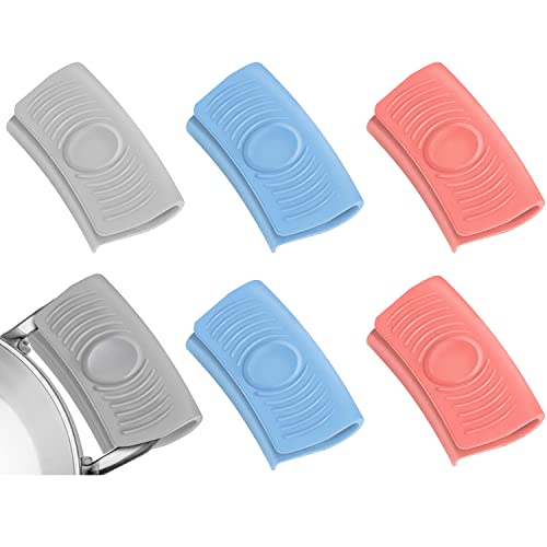 Asas de Silicona para Ollas Mangos Silicona Asas Resistentes Al Calor Soportes De Silicona para Mango Caliente para La Cocina Doméstica (3 Pares)