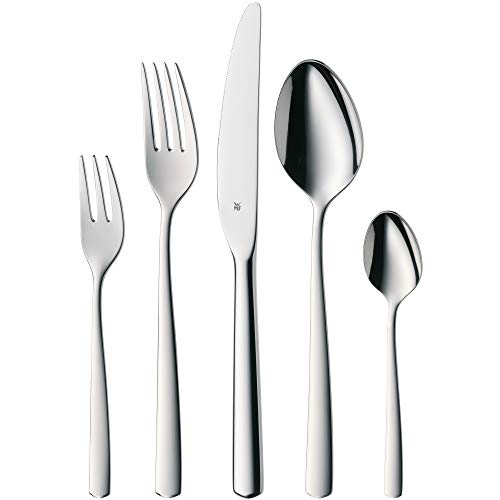 WMF Cubertería Boston, cuchillo monobloque, acero inoxidable pulido Cromargan, brillante, apto para lavavajillas, 60 piezas /12 comensales