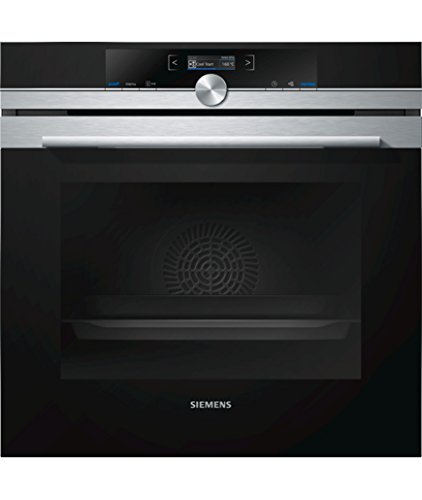 Siemens Horno eléctrico empotrable HB632GBS1 iQ700, de acero inoxidable, A+, CoolStart, sin precalentamiento, puerta de horno con SoftMove para apertura y cierre amortiguado, aire caliente 4D