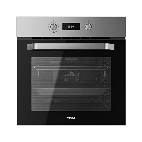 TEKA | Horno Pirolítico Multifunción de 60cm | Modelo HCB 6645 P | Función HydroClean | 8 Funciones de Cocinado | Acero Inoxidable | Eficiencia energética A+ | 36.4 x 47.5 x 40.2 cm