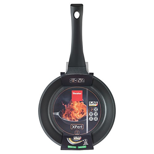 Metaltex XPERT - Sartén Aluminio Fundido, 20 cm, antiadherente 3 capas ILAG, Full Induction válido para todo tipo de cocinas