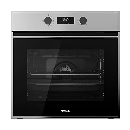 Teka HSB 635 - Horno Multifunción de 60 cm con HydroClean PRO, Sistema de 1 Guía Plus-Extension, Calentamiento Rápido, 8 Funciones de Cocinado, Color Acero Inoxidable