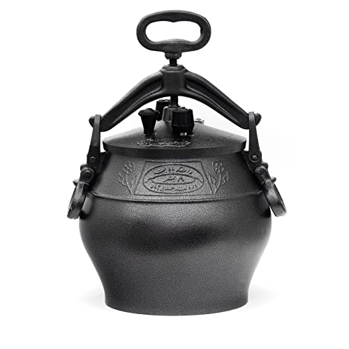 10 L (8,5 L) Cazo afgano Kazan Kasan para cocinar al vapor, olla para cocinar al vapor