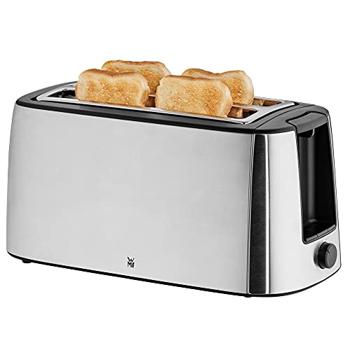 WMF Stelio - Tostadora de Doble Ranura Larga, Cromargan, Acero Inoxidable