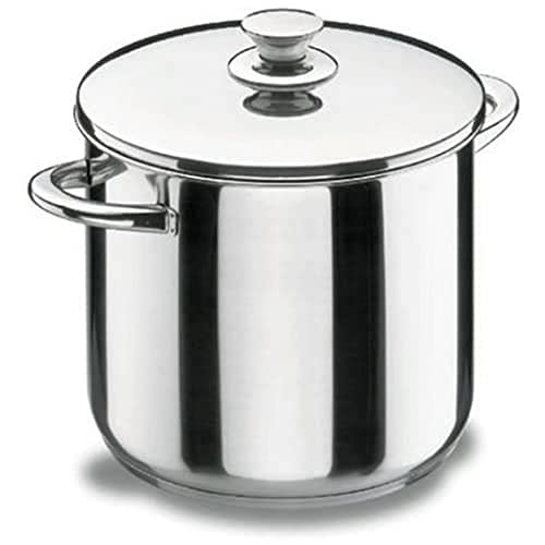 Lacor - 40121 - Olla Super Alta con Tapa Vitrocor 20cm Inox