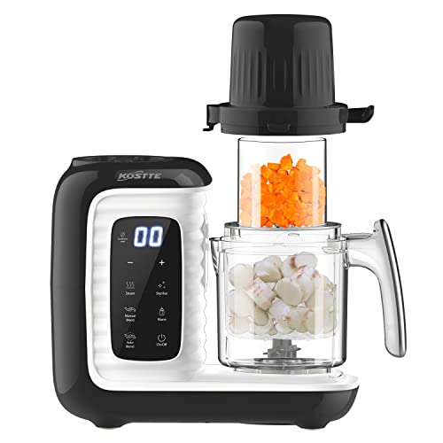 KOSTTE Robot de Cocina Bebé, Robot de cocina, Robot Multifunción, Cocción al vapor, Batidora, Potitos caseros para el bebé, Diversificación alimentaria, Baby Food Maker