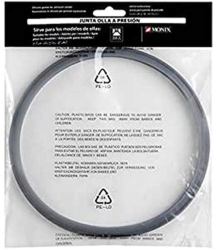 BRA Monix Junta ollas a presión Monix 9 litros, Silicona, Gris, 24 cm